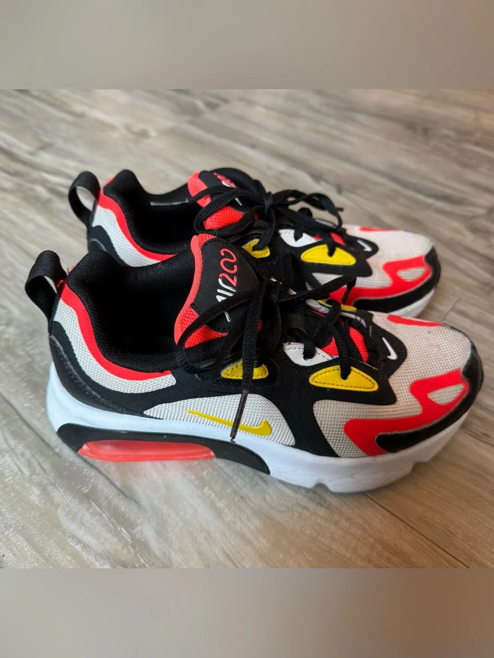 Nike Kids' Air 200 Black and Crimson Athletic Sneakers